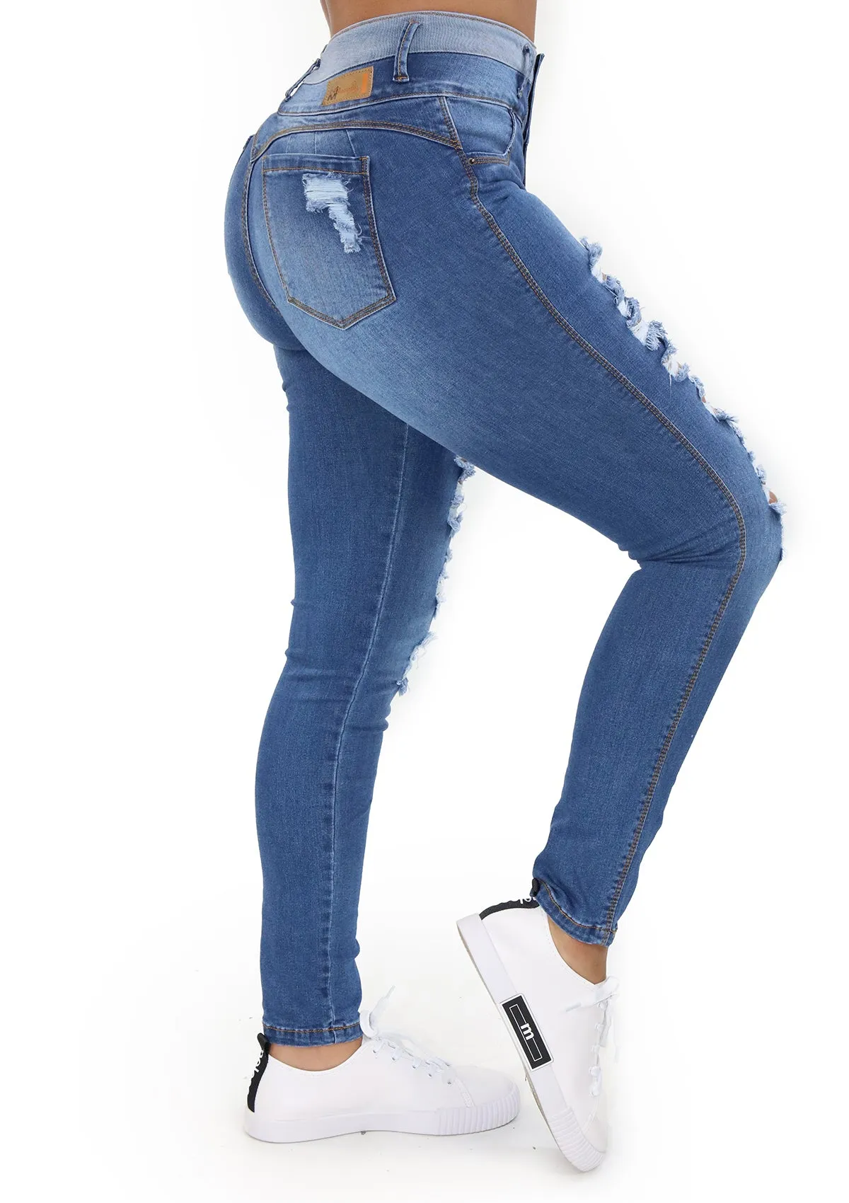 20776 Ripped Skinny Jean (Tobillero) by Maripily Rivera
