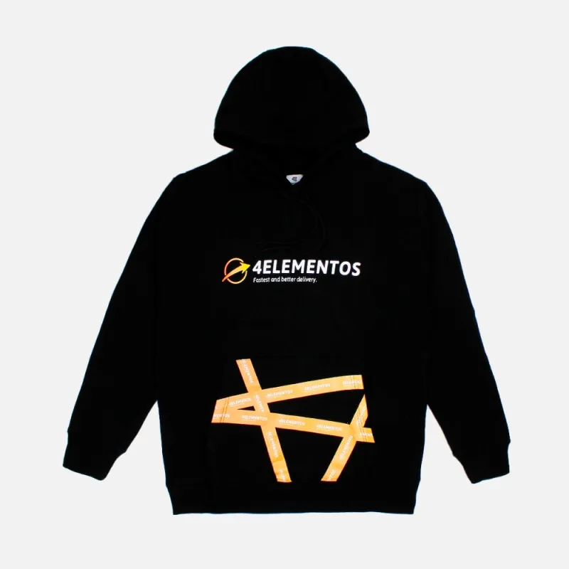 4ELEMENTOS 4ETH2021BLACK TAPE HOODIE