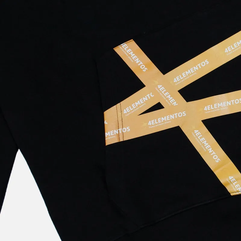 4ELEMENTOS 4ETH2021BLACK TAPE HOODIE