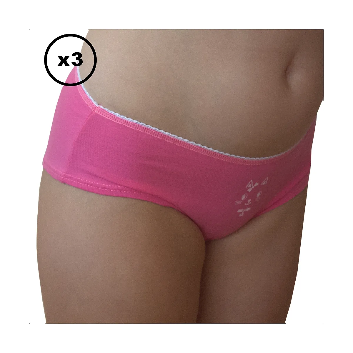 5506 PACK DE 3 CULOTTES GATITA