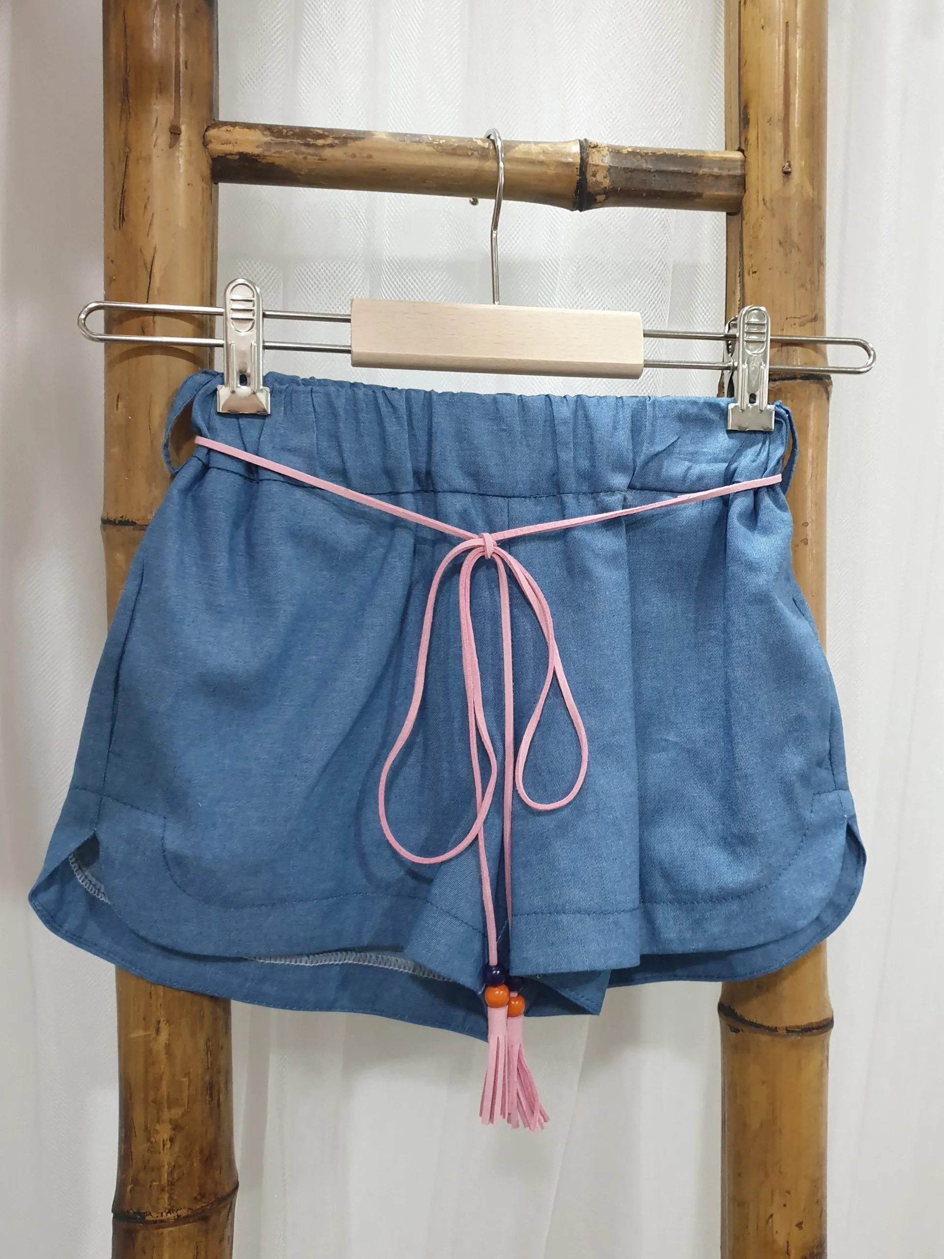 A Conjunto niña Mon Petit denim liberty R240556