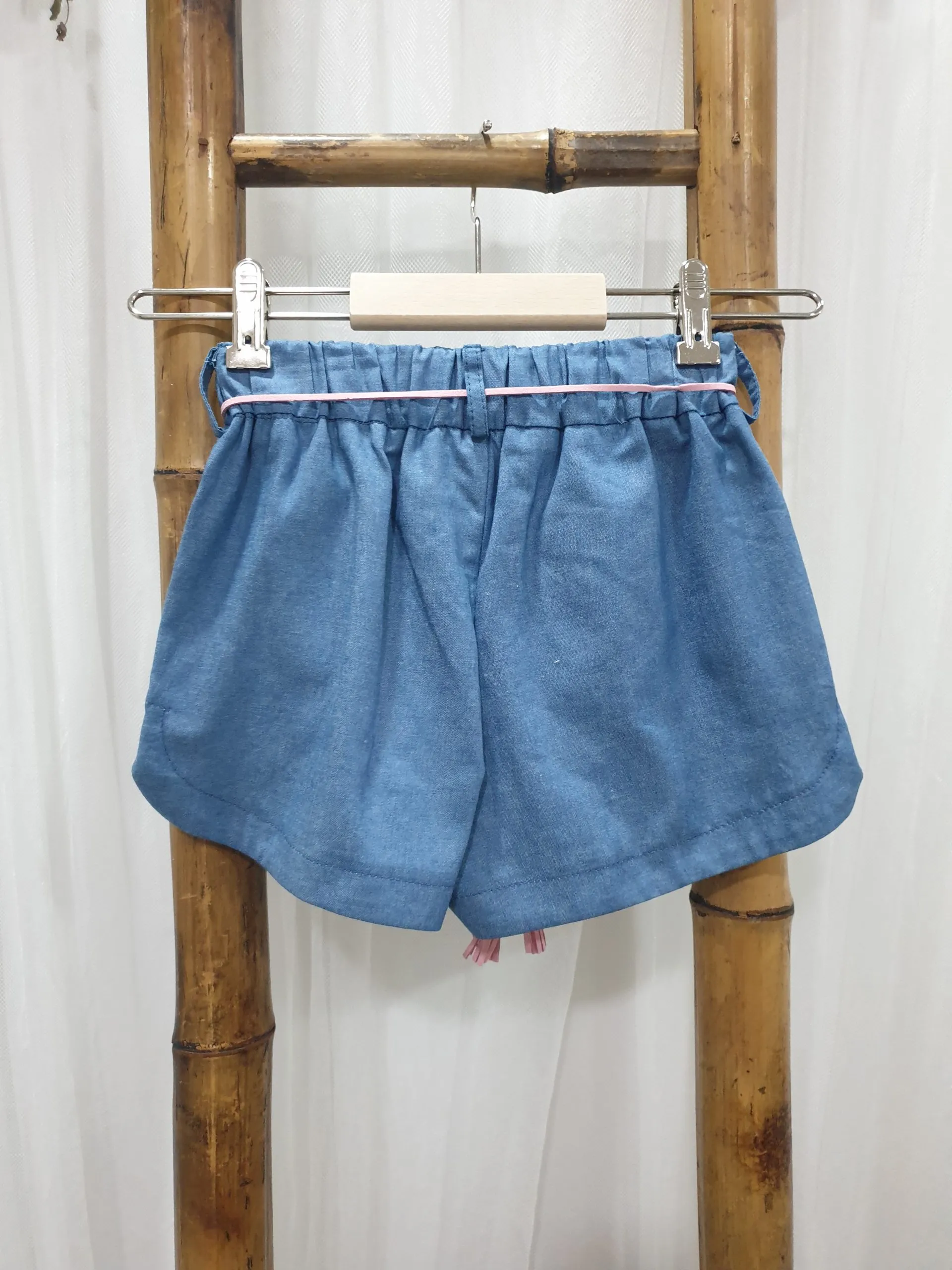 A Conjunto niña Mon Petit denim liberty R240556