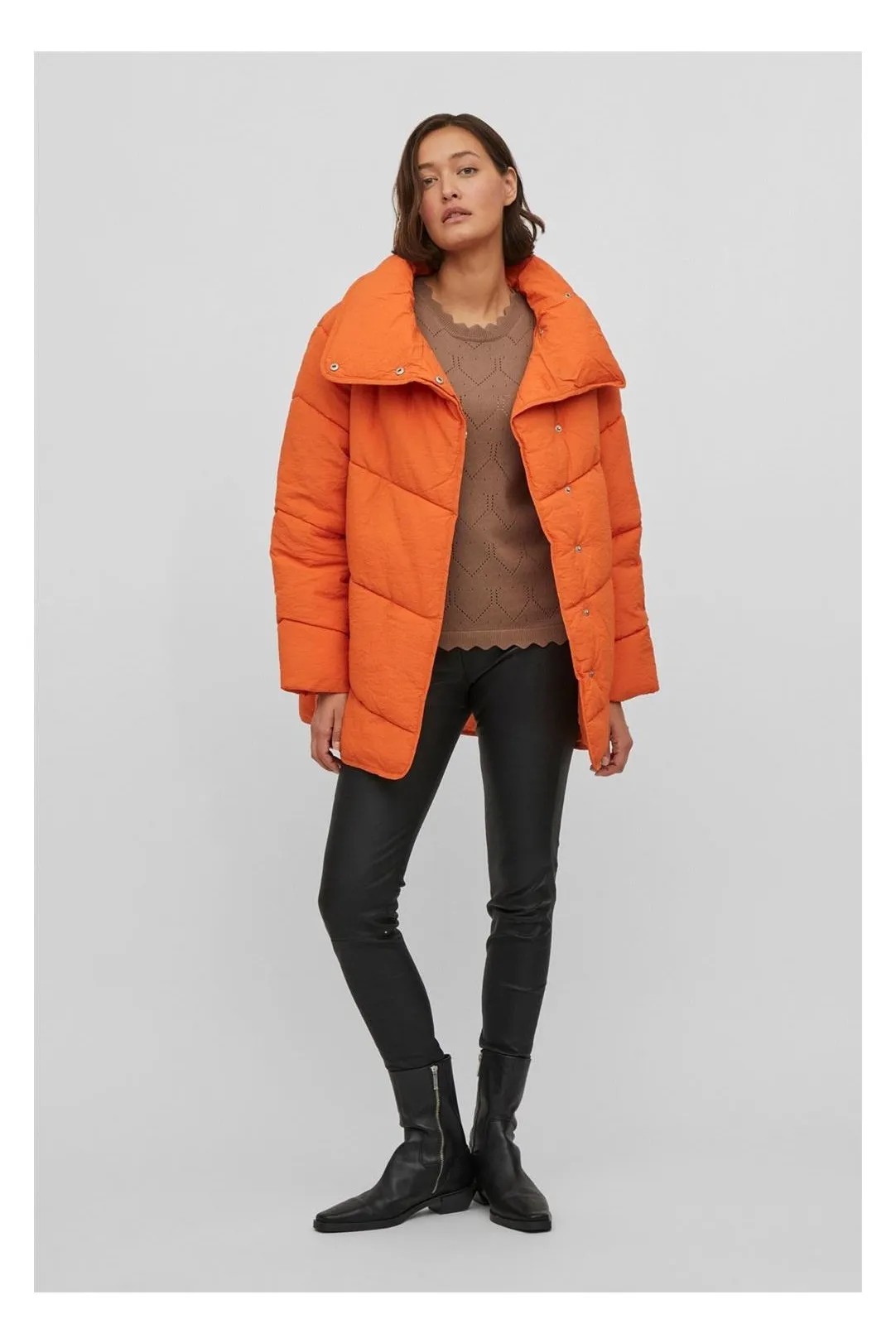 Abrigo acolchado Vilouisa naranja