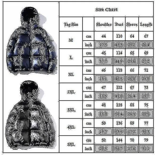 Abrigo liso brillante con capucha gruesa para hombres Chaqueta de abrigo suelta de invierno Ropa de abrigo suelta