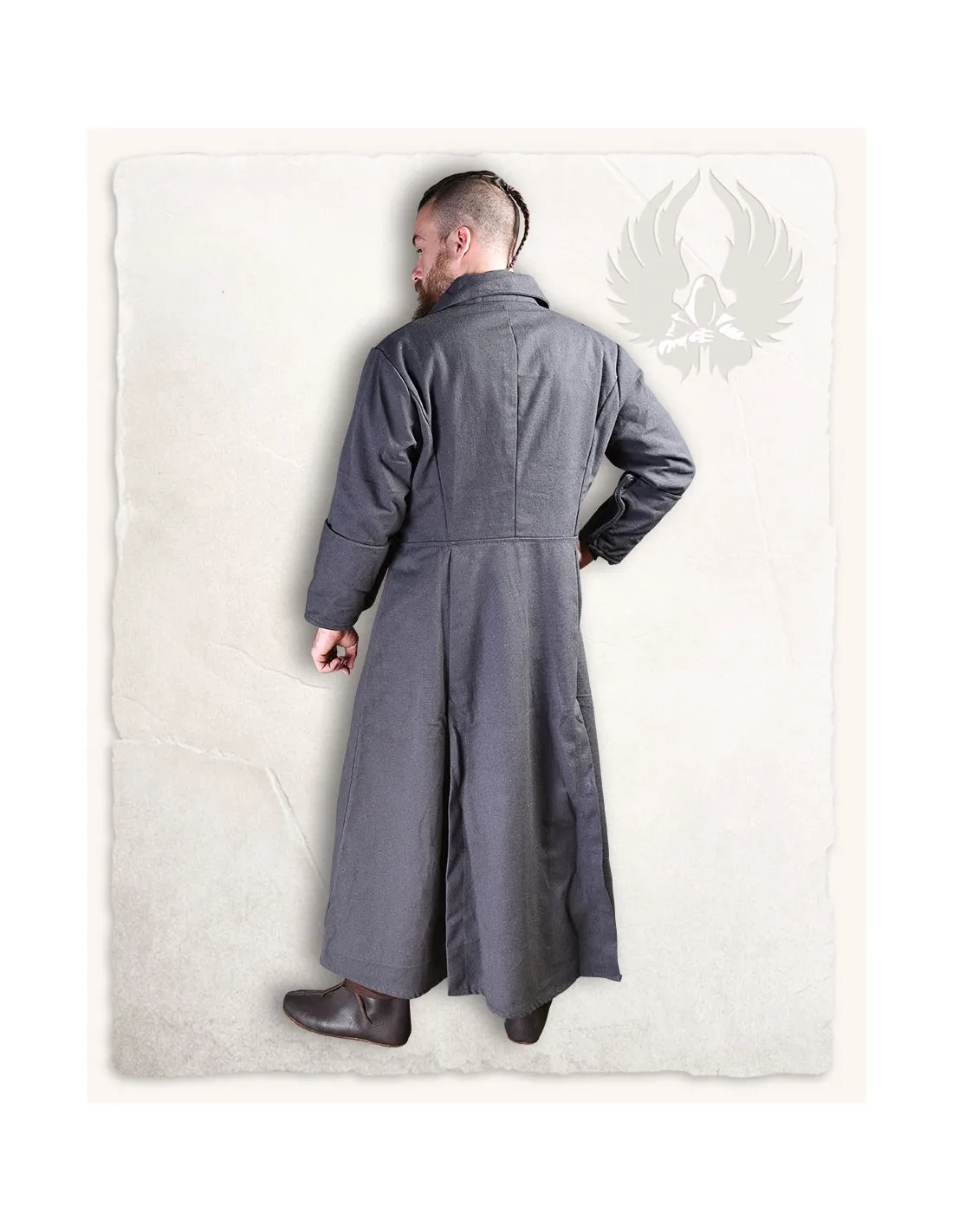Abrigo medieval Kandor, gris