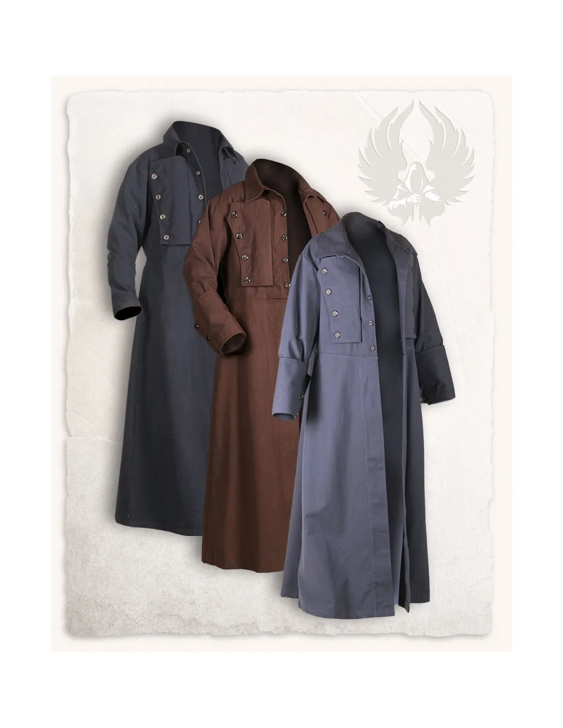 Abrigo medieval Kandor, gris