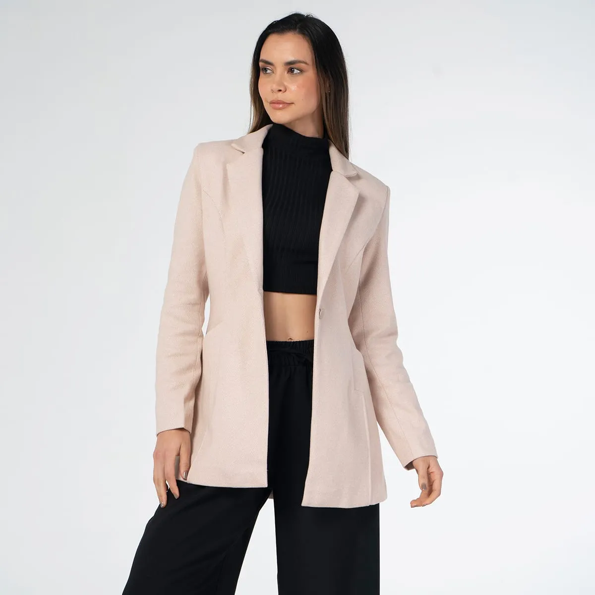 Abrigo Paño Slim Raw