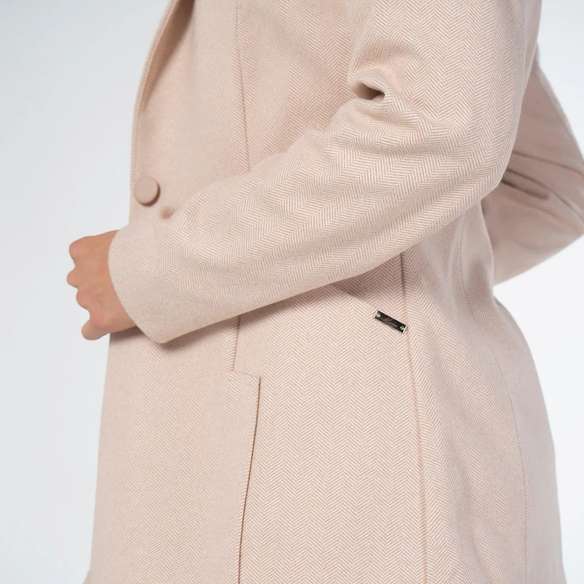 Abrigo Paño Slim Raw