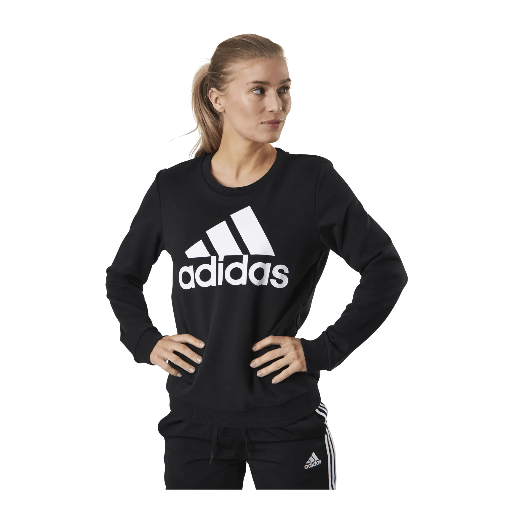 Adidas Essentials Sweatshirt Black / White