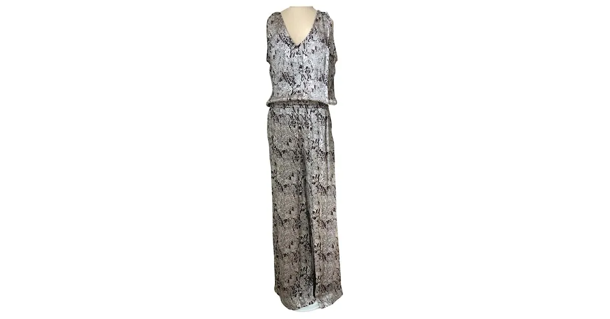 Alexis Mono de seda Beige 