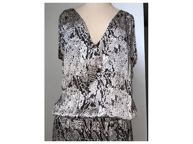 Alexis Mono de seda Beige 