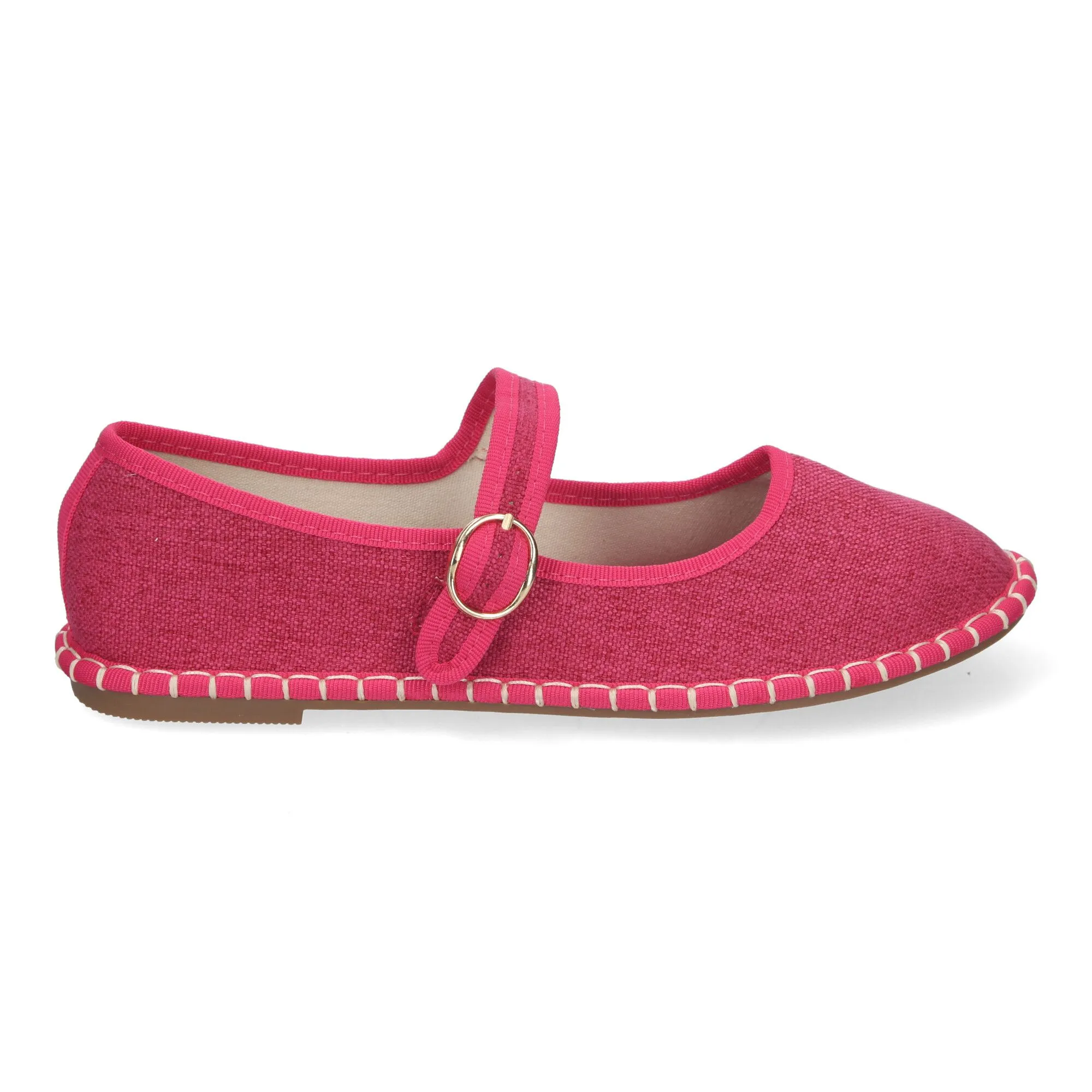 Alpargata veneciana estilo merceditas para mujer color fucsia YSD