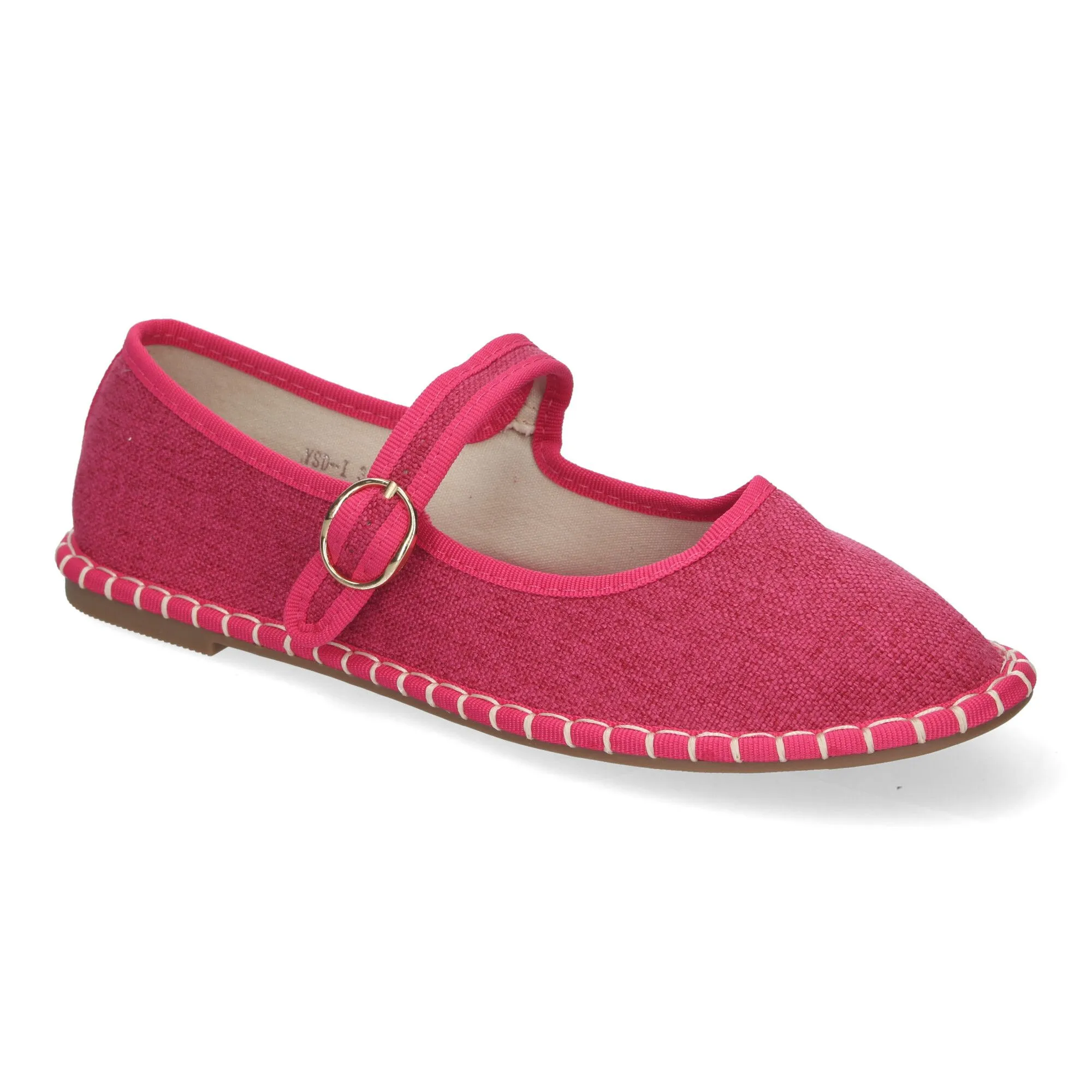 Alpargata veneciana estilo merceditas para mujer color fucsia YSD