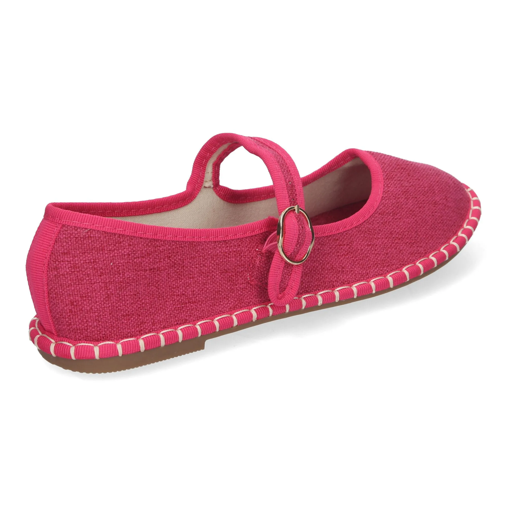 Alpargata veneciana estilo merceditas para mujer color fucsia YSD