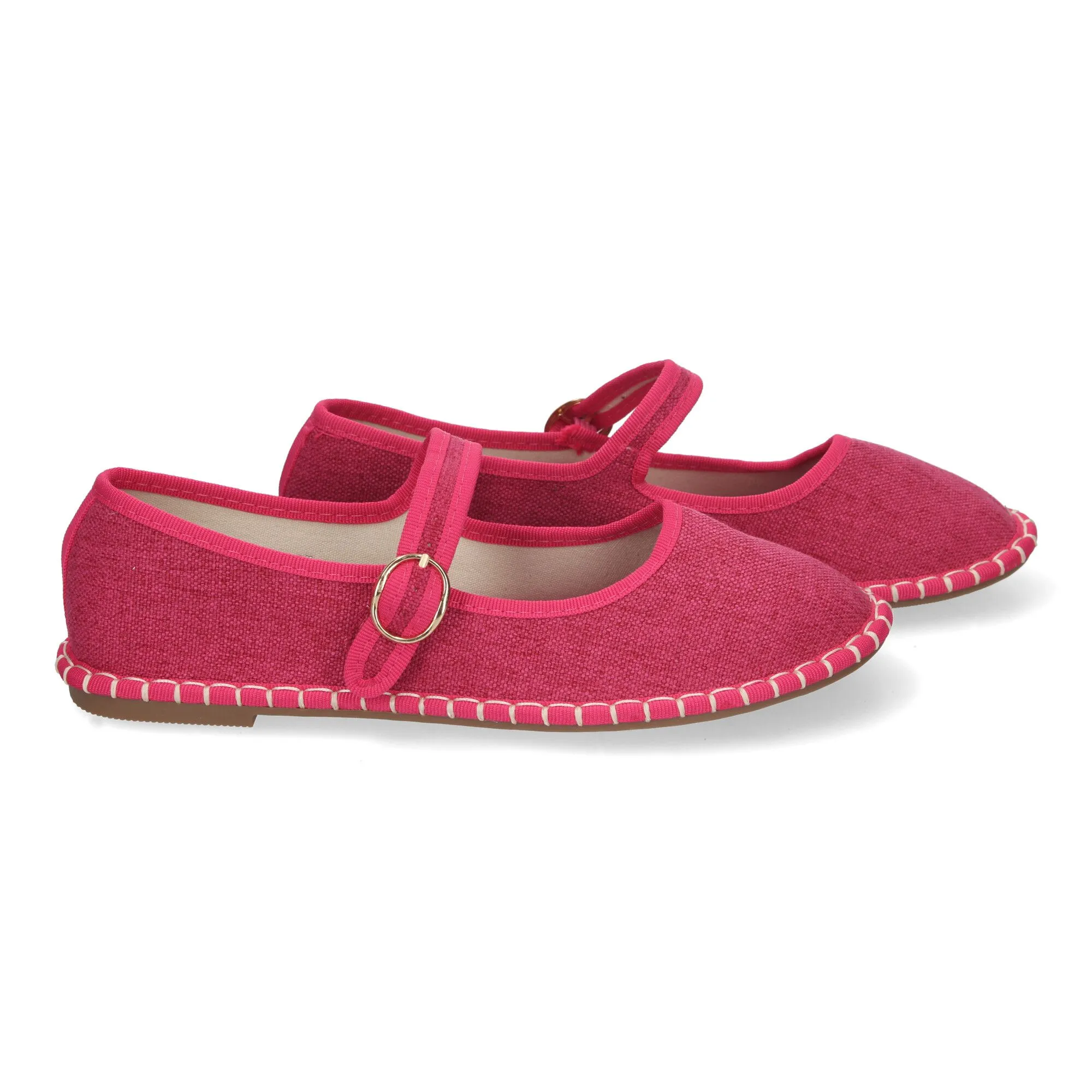 Alpargata veneciana estilo merceditas para mujer color fucsia YSD