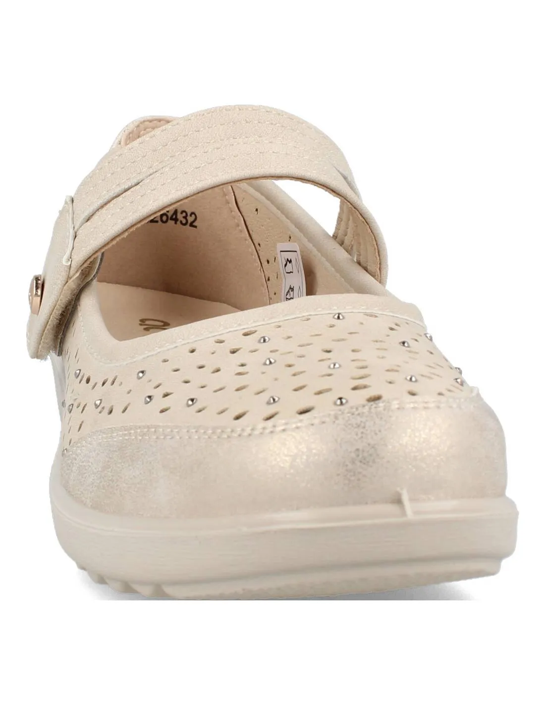 AMARPIES  MERCEDITA CUñA PICADO BEIGE