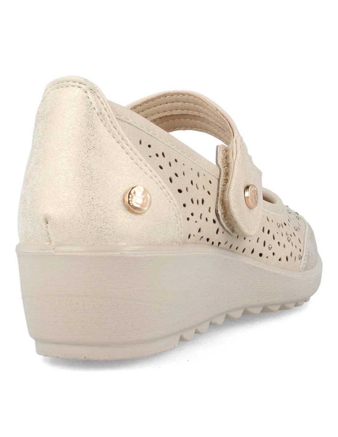AMARPIES  MERCEDITA CUñA PICADO BEIGE