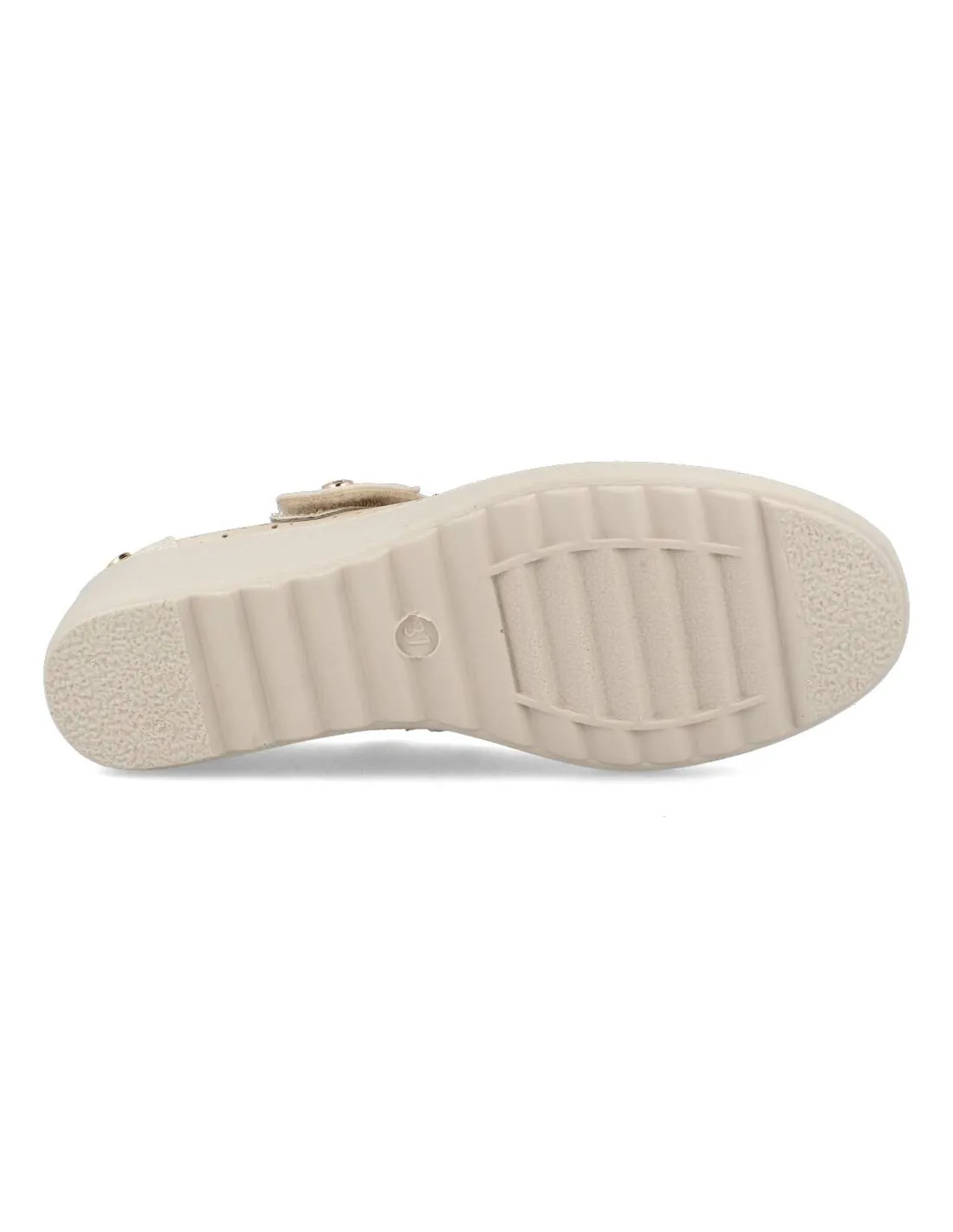 AMARPIES  MERCEDITA CUñA PICADO BEIGE