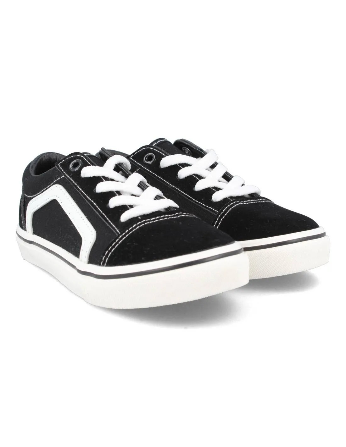 ANDY Z  ZAPATILLAS CASUAL BAJA NEGRAS NIñOS