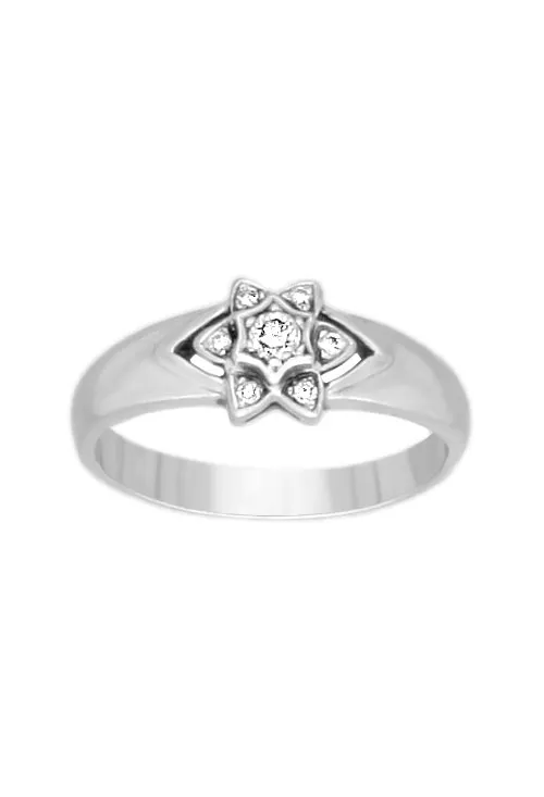 ANILLO DE ORO BLANCO 18 KTES CON DIAMANTES 038_LO01321MY01