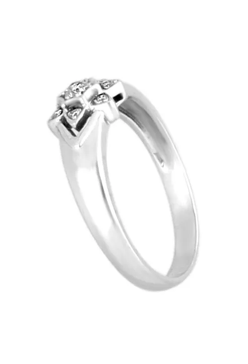 ANILLO DE ORO BLANCO 18 KTES CON DIAMANTES 038_LO01321MY01