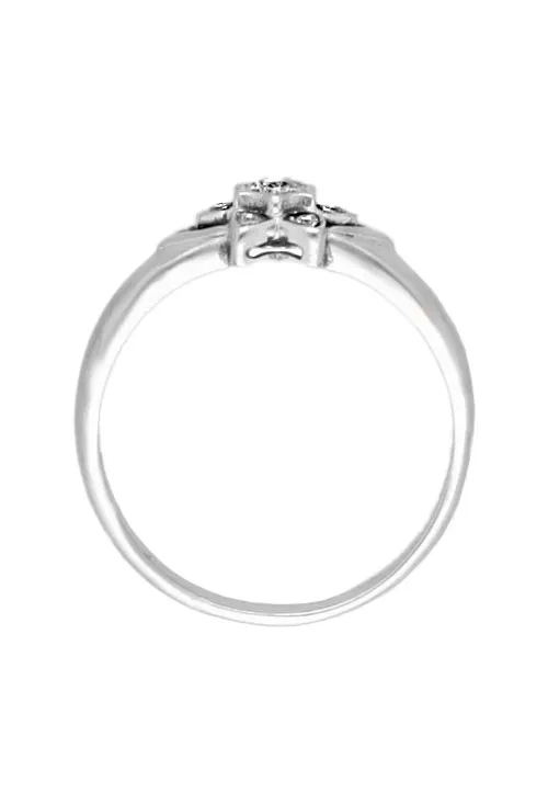 ANILLO DE ORO BLANCO 18 KTES CON DIAMANTES 038_LO01321MY01