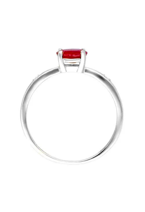 ANILLO ORO BLANCO CON RUBI FINO Y CIRCONITAS 308_030FBR