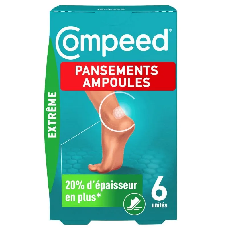 APóSITOS COMPEED AMPOLLAS EXTREMAS  CAJA DE 6
