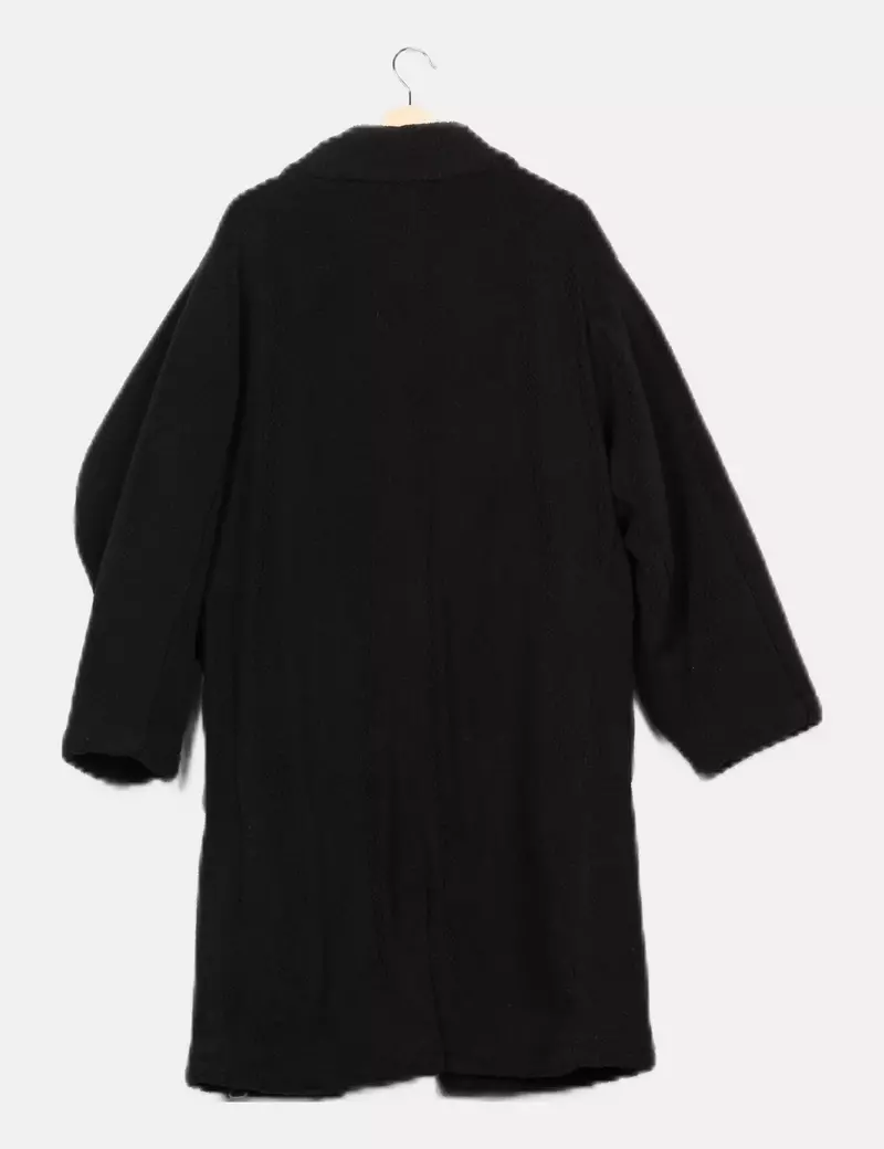 Asos Abrigo borrego negro