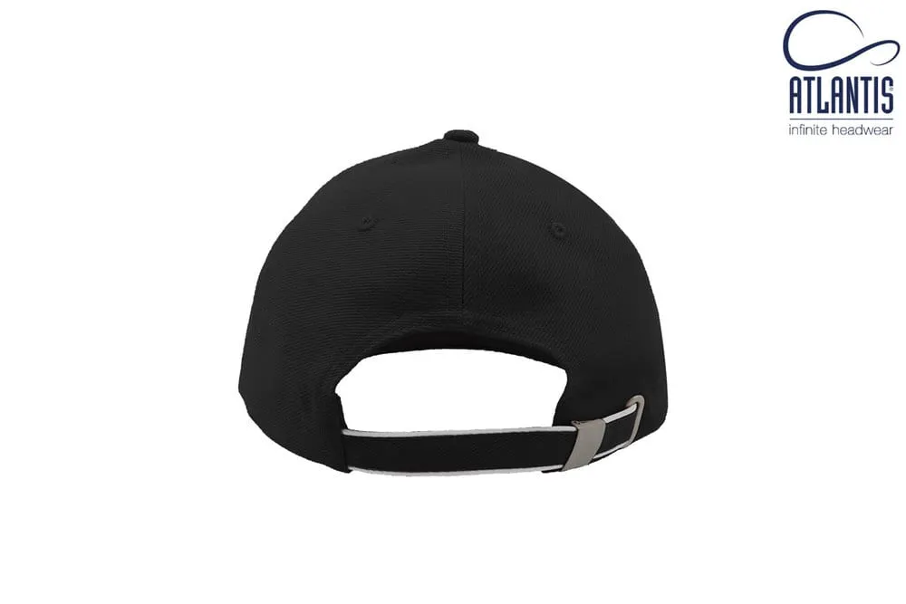 ATLANTIS AT077  GORRA VISERA PILOT PIPING SANDWICH  NEGRO