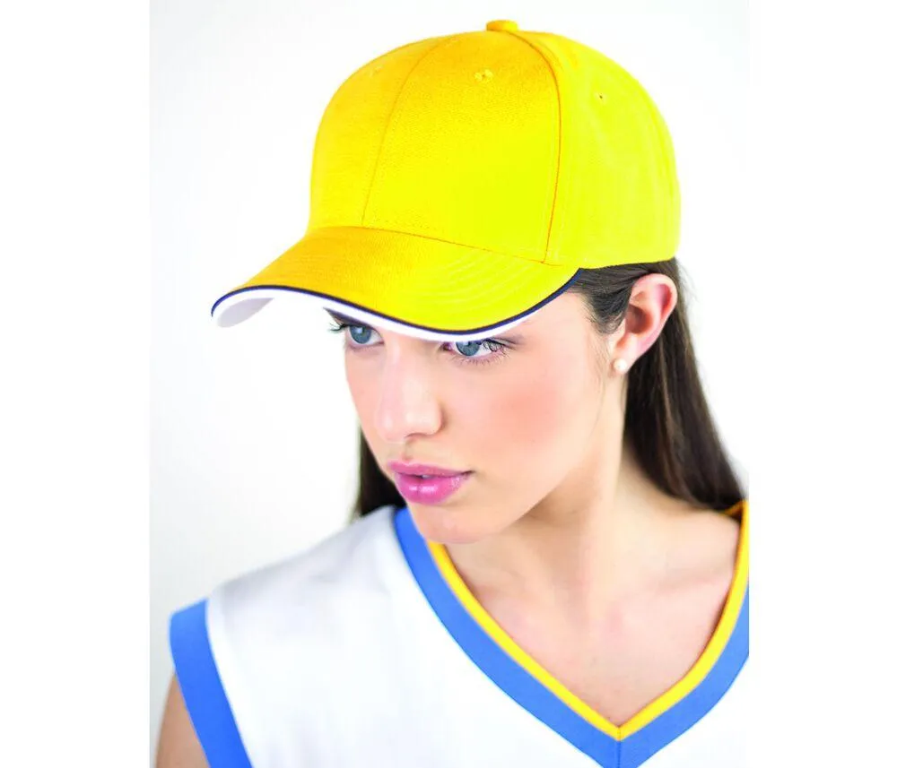 ATLANTIS AT077  GORRA VISERA PILOT PIPING SANDWICH  NEGRO