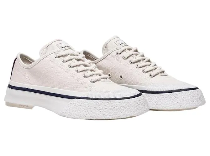Autre Marque Cestas Laguna en Lona Blanca Castaño Beige 