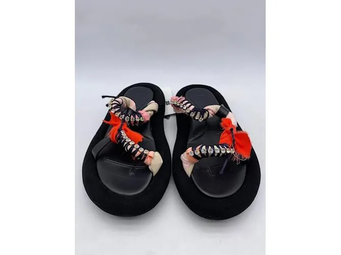 Autre Marque NO FIRMA / Sandalias UNSIGNED T.UE 40 Resplandecer Negro 