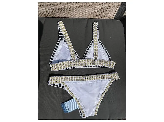 Autre Marque Traje de baño Blanco Dorado 