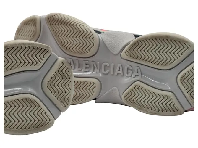 Autre Marque Zapatillas Balenciaga Triple S en poliéster gris/rojo/negro EU42 