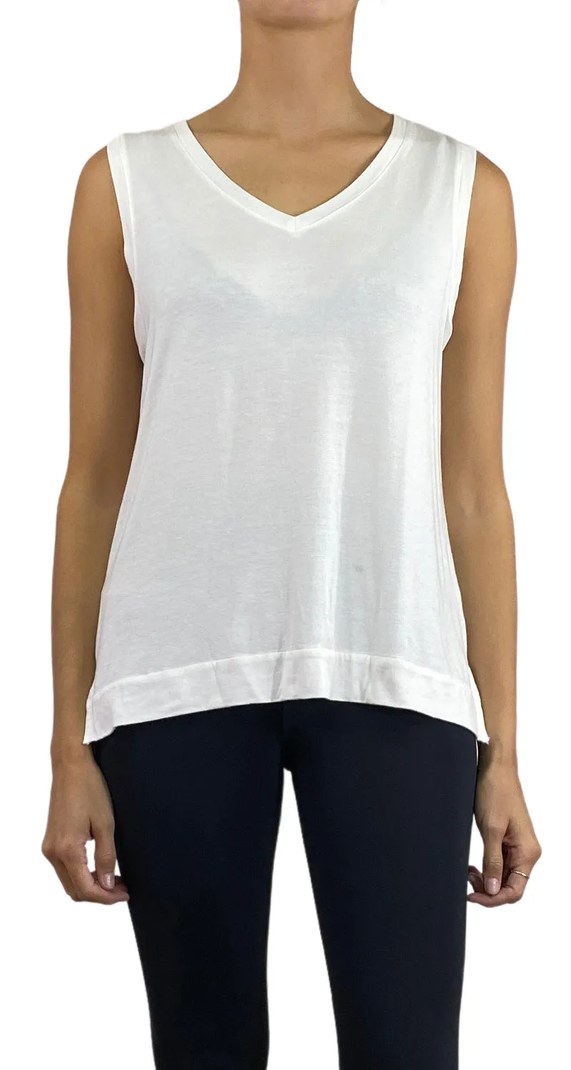 BANANA REPUBLIC Polera Blanca Sin Mangas