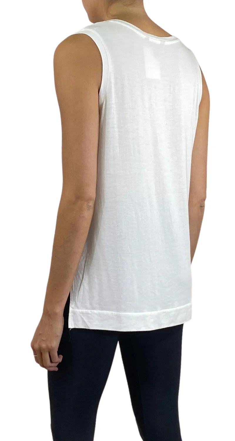 BANANA REPUBLIC Polera Blanca Sin Mangas