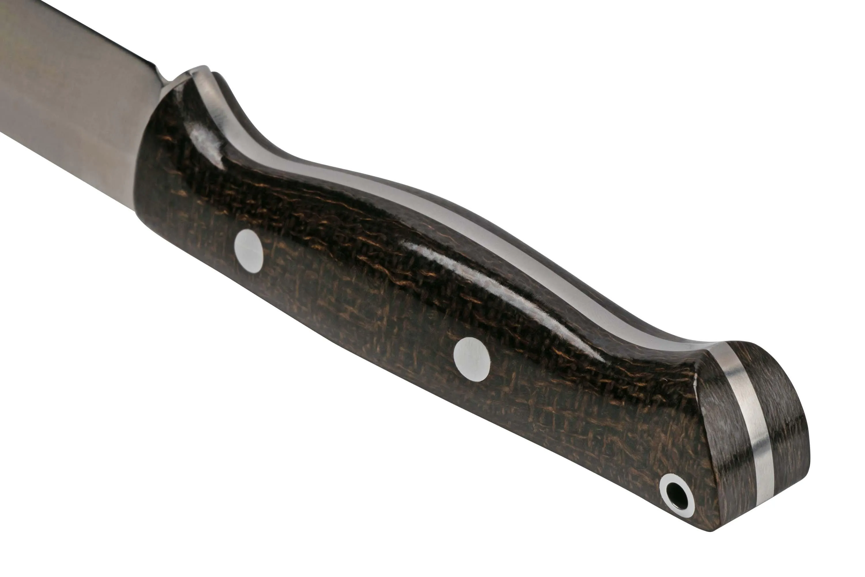 Bark River Gunny CPM 3V OD Green Burlap Micarta