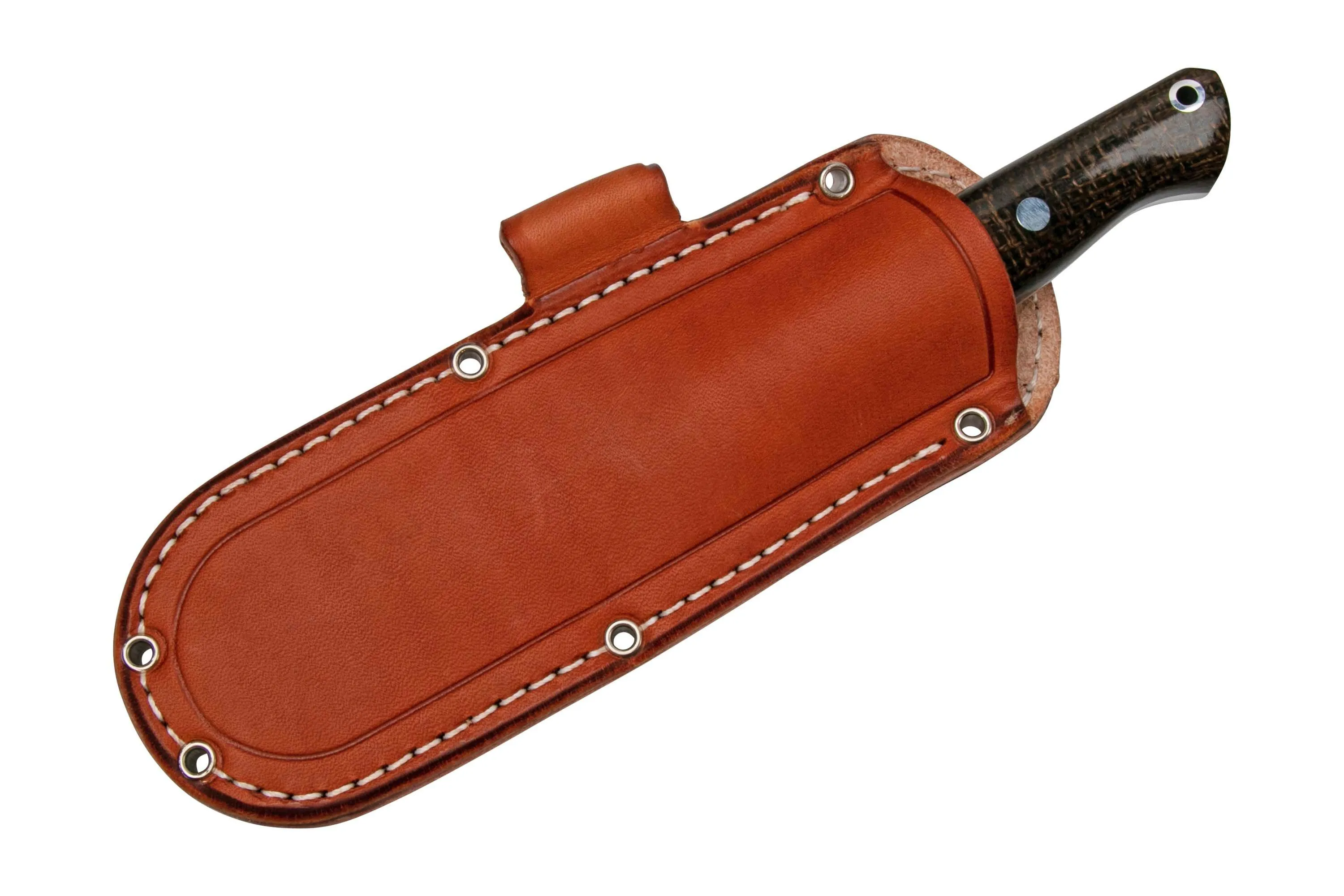Bark River Gunny CPM 3V OD Green Burlap Micarta
