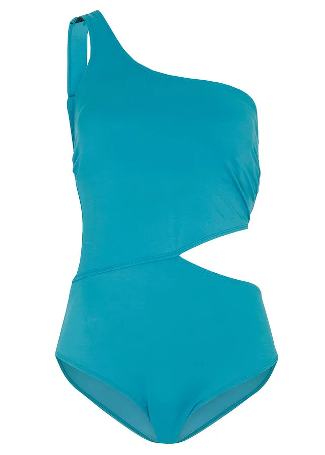 Bañador de poliamida reciclada Azul petróleo