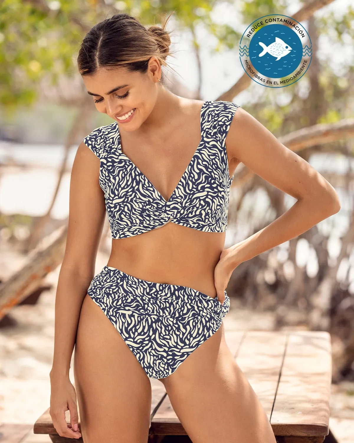 BIKINI CON PANTY DE TIRO ALTO TECNOLOGíA BIOPET