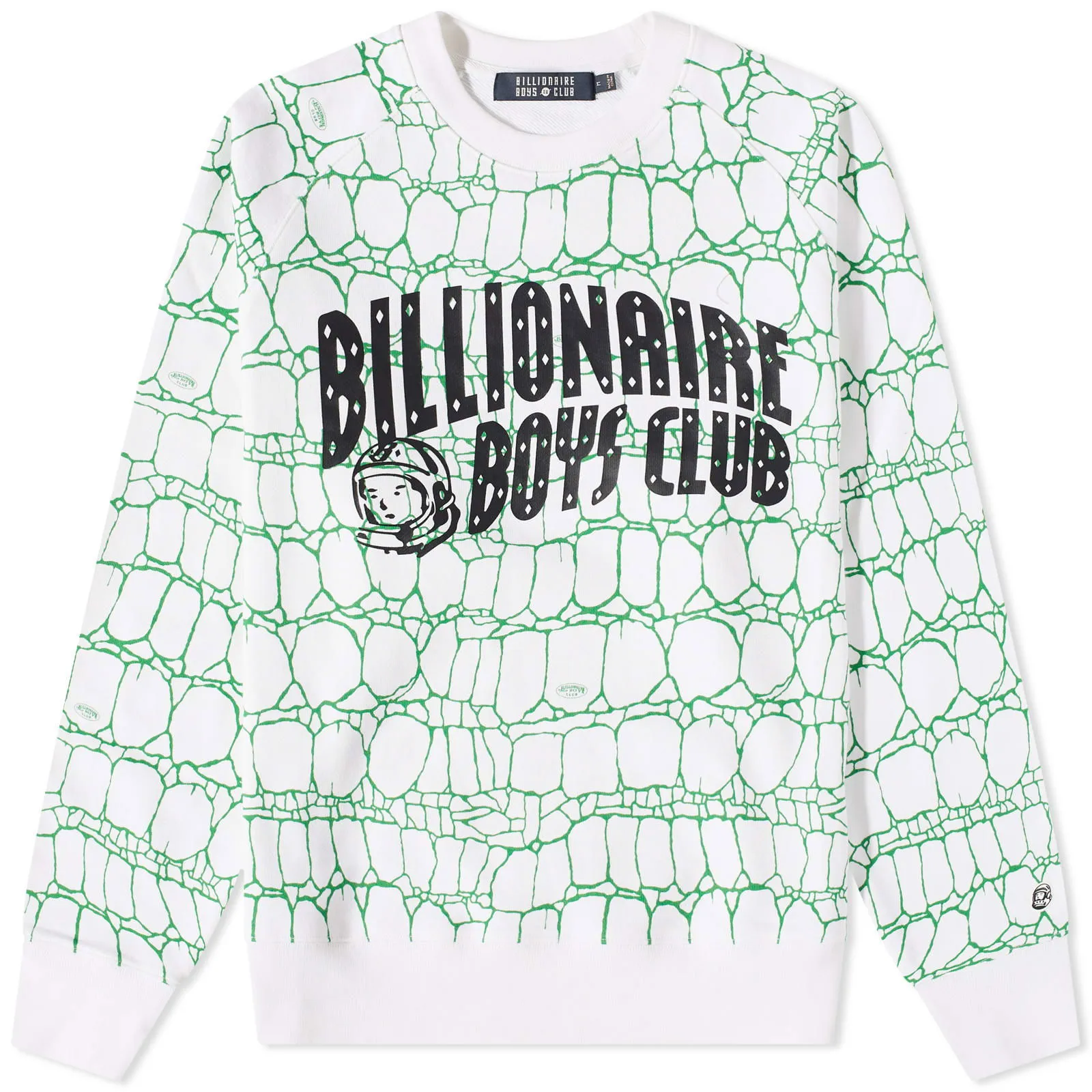 BILLIONAIRE BOYS CLUB Gator Camo Arch Logo Crew Sweat