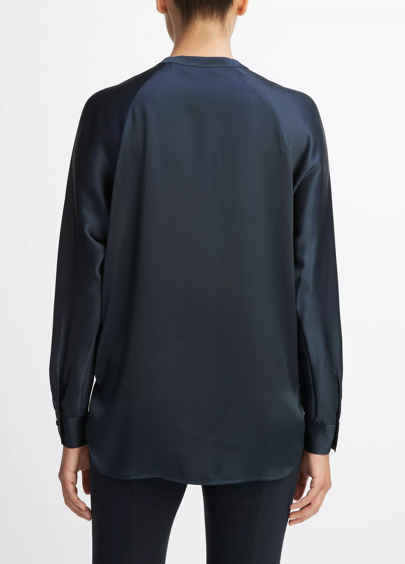 Blusa de satén de seda