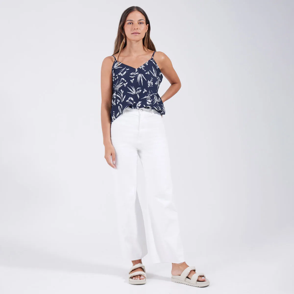 Blusa De Tiras Estampada