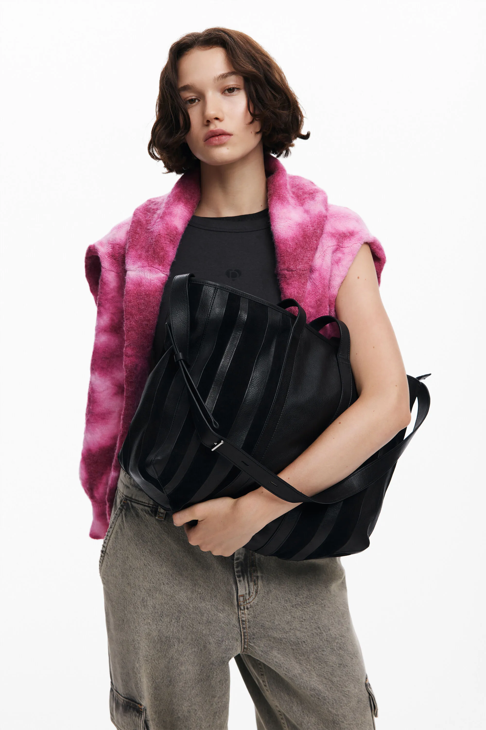 Bolso shopper piel