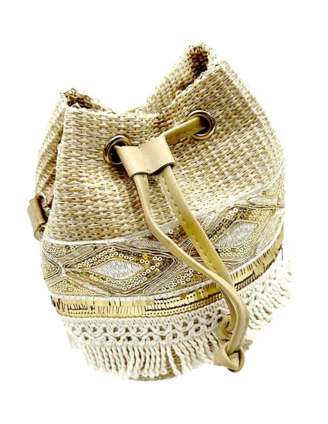 BOLSOS BEIGE TOSTADO TIPO RAFIA ESTILO IBIZA