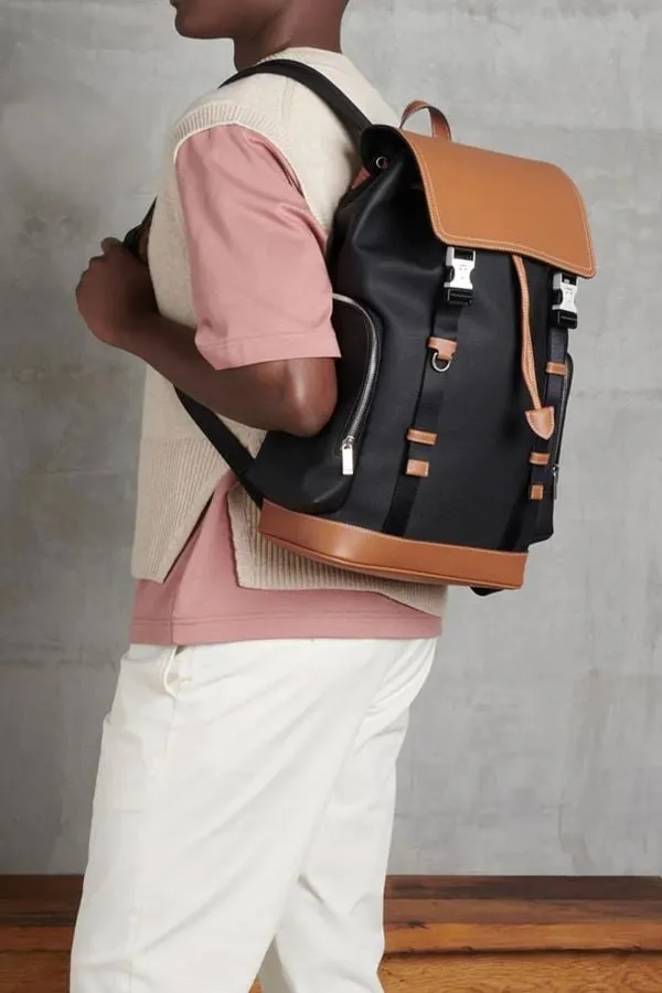 Bolsos Hombre Le Tanneur Tmau2700Y58 Noir Tan