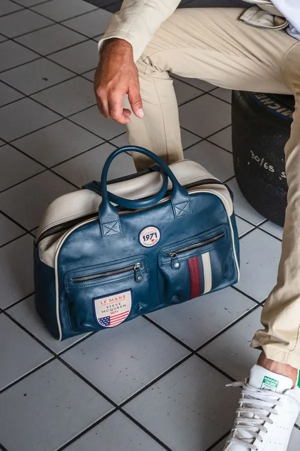 Bolsos Hombre Steve Mcqueen Belgetti4 Royal Blue