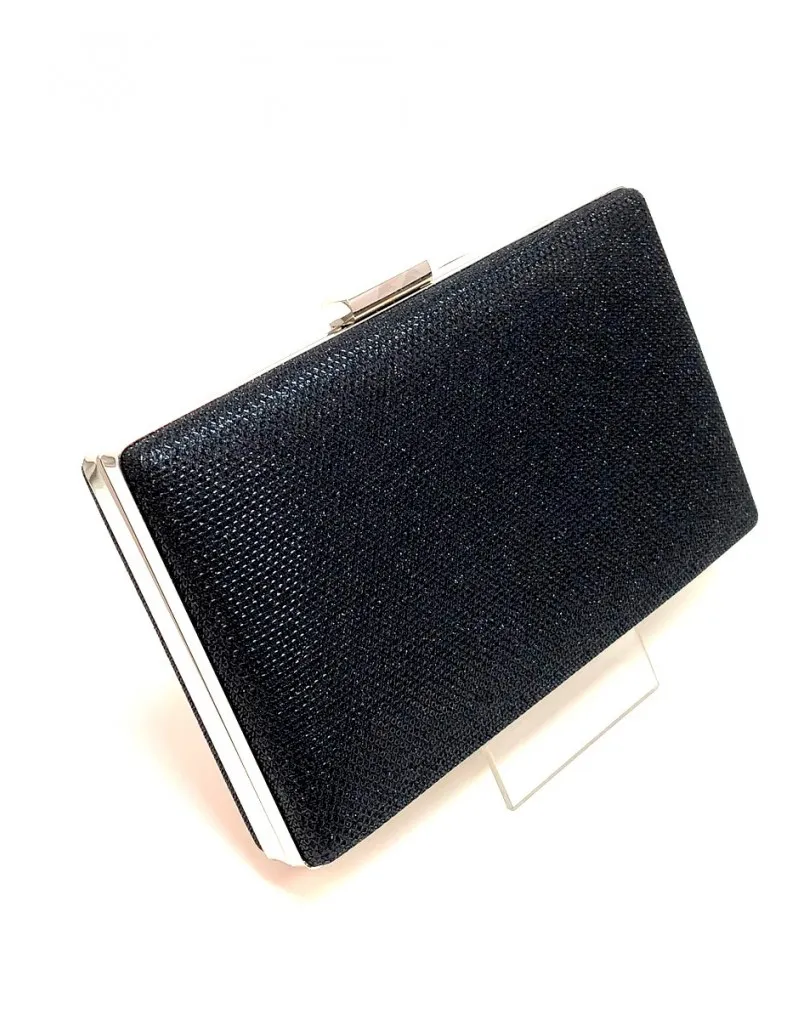 BONITOS BOLSOS DE FIESTA NEGROS CON PLATEADO