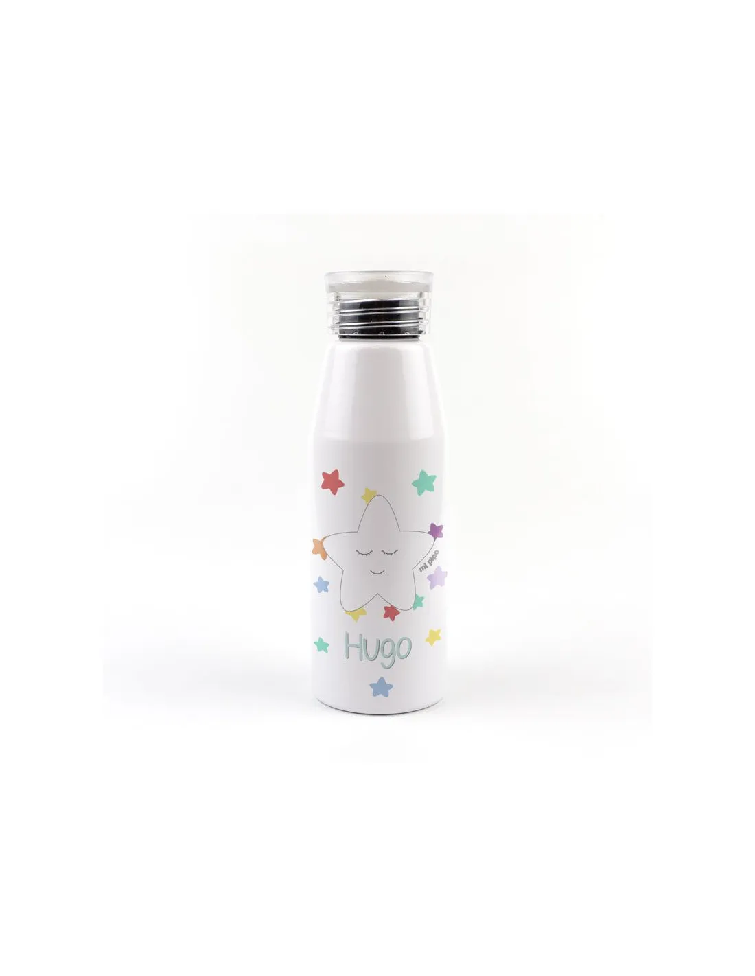 Botella Aluminio Estrella sonrisa Soft 500ml Personalizada de Mi Pipo